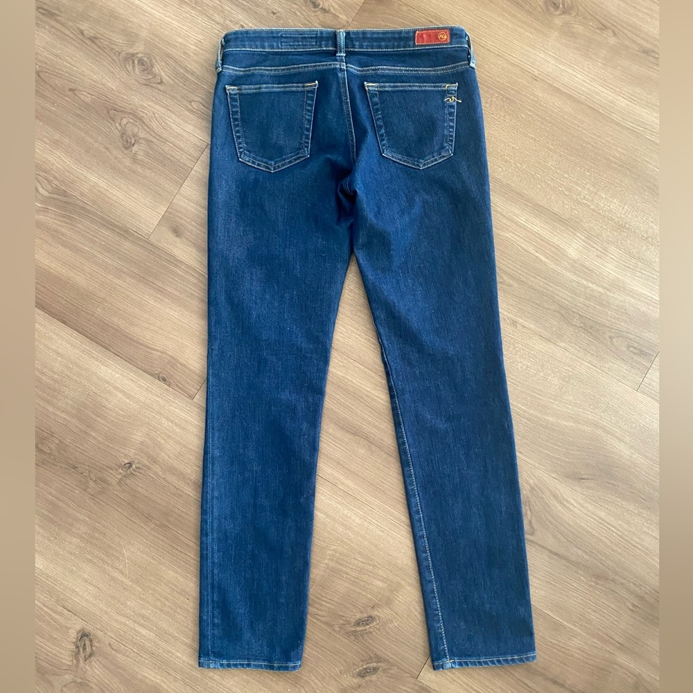 AG The Stilt Cigarette Skinny Jeans, 11-Year Journey, Sz. 28, Dark Wash - Picture 3 of 7